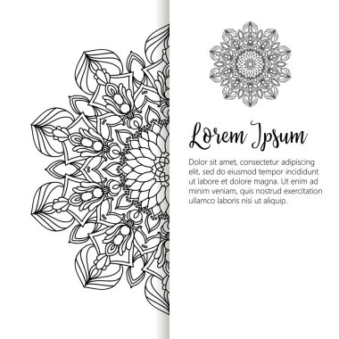 Oryantal desen vektör çizim. Islam, Arapça Hint Türk motifleri