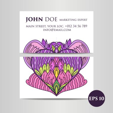 Klasik dekoratif elementler. İş kartları. Süslü çiçekleri. Oriental desen, vektör çizimi. İslam, Arap Hindu Türkçe motifleri