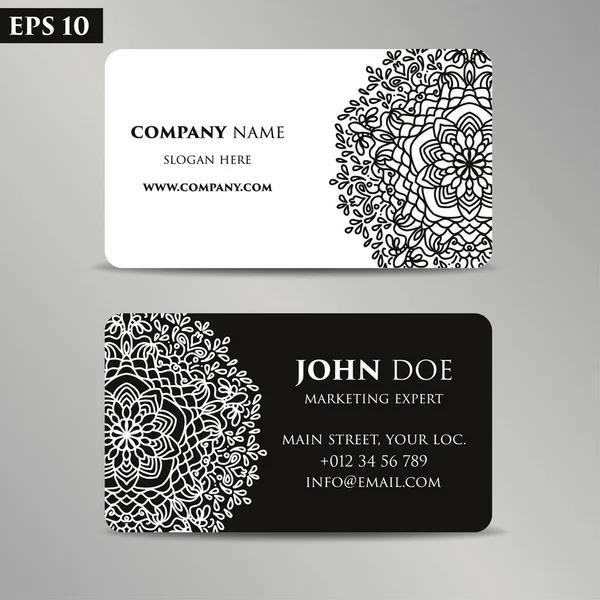 Klasik dekoratif elementler. İş kartları. Süslü çiçekleri. Oriental desen, vektör çizimi. İslam, Arap Hindu Türkçe motifleri