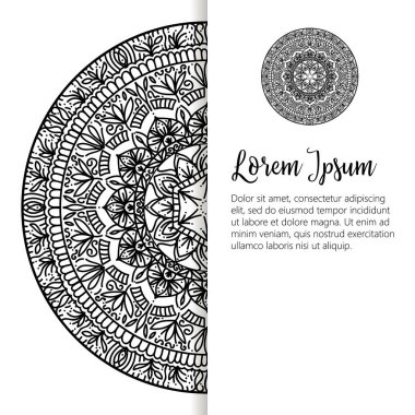 Oryantal desen vektör çizim. Islam, Arapça Hint Türk motifleri