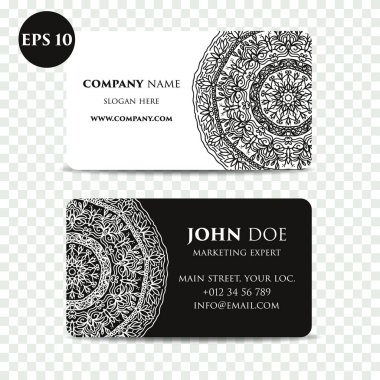 Klasik dekoratif elementler. İş kartları. Süslü çiçekleri. Oriental desen, vektör çizimi. İslam, Arap Hindu Türkçe motifleri