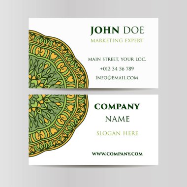 Klasik dekoratif elementler. İş kartları. Süslü çiçekleri. Oriental desen, vektör çizimi. İslam, Arap Hindu Türkçe motifleri