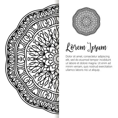 Oryantal desen vektör çizim. Islam, Arapça Hint Türk motifleri