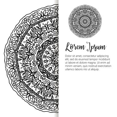 Oryantal desen vektör çizim. Islam, Arapça Hint Türk motifleri