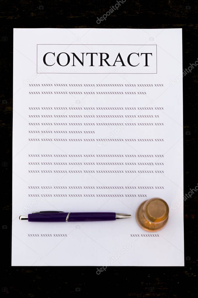 Filled paper contract