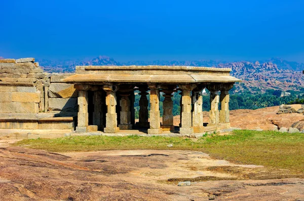 Προβολή του Hemakuta λόφου ηλιοβασίλεμα σημείου, Hampi, Ινδία — Φωτογραφία Αρχείου