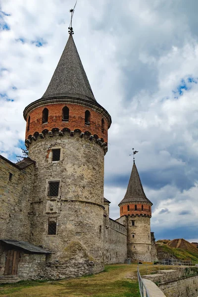 Kamianets-Podilskyi hrad na Ukrajině — Stock fotografie