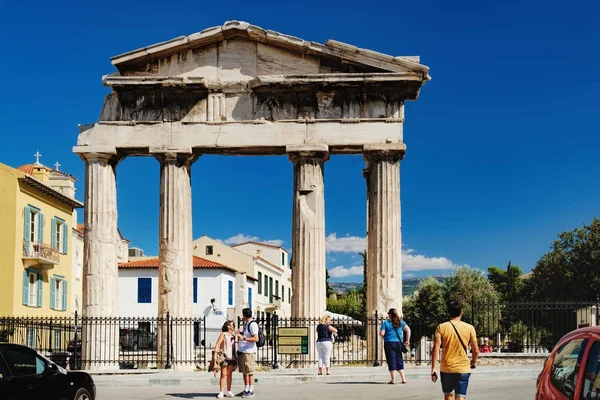 Puerta de Atenea Archegetis en Atenas, Grecia — Foto de Stock