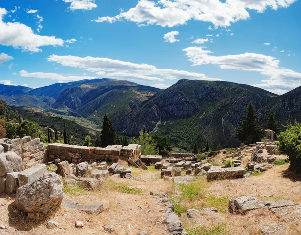 Collina del sito archeologico di Delfi, Grecia — Foto Stock