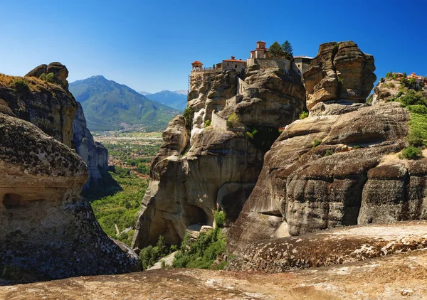 Монастырь Варлаам в Метеоре, Греция — стоковое фото