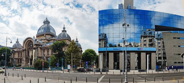 Исторический центр Lipscani Street in Bucharest — стоковое фото