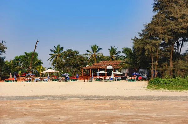 Panorama da praia, Sul de Goa, Índia — Fotografia de Stock
