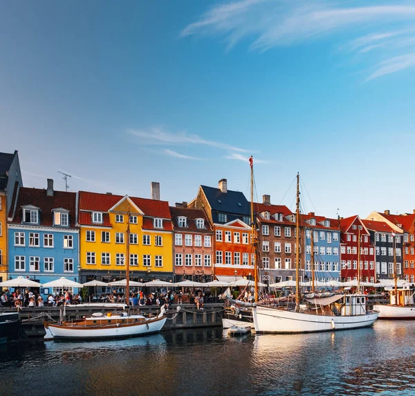 Pier Nyhavn na Cidade Velha de Copenhague, Dinamarca — Fotografia de Stock