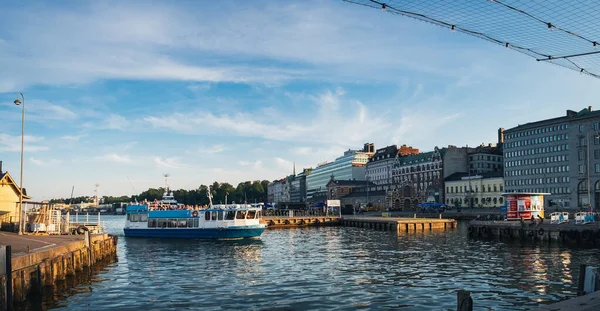 Helsinki Finlândia Julho 2018 Navio Turístico Old Port Helsinki Finlândia — Fotografia de Stock