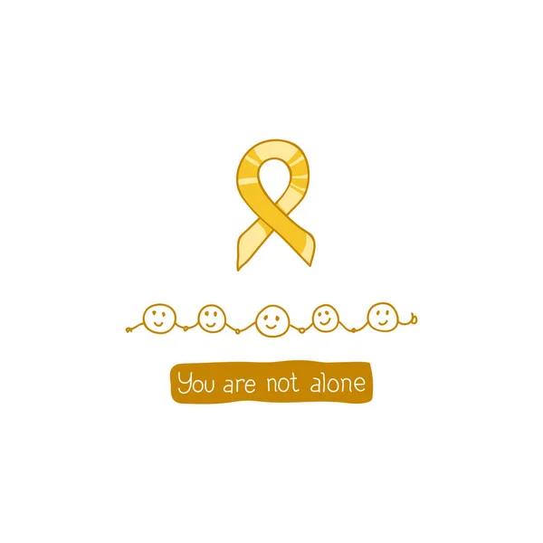 Día Internacional del Cáncer Infantil — Vector de stock