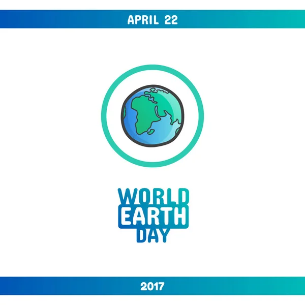 Nemzetközi föld napja, április 22-én — Stock Vector