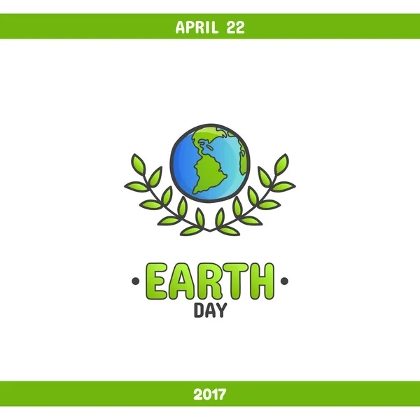 Internationaler Tag der Erde, 22. April — Stockvektor