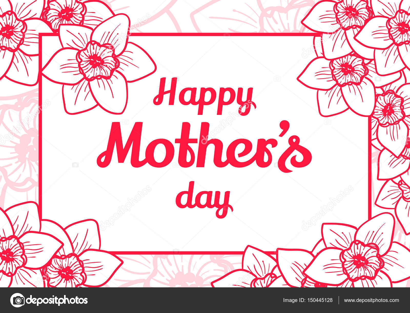 행복 한 어머니 날 스톡 벡터 - ©pinana_treeangle 150445128, image size:1600x1220