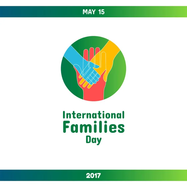 Nemzetközi napja családok, május 15-én — Stock Vector