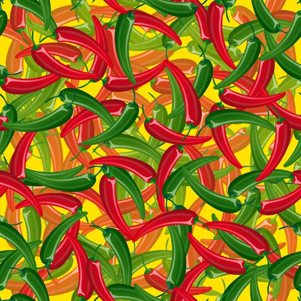 Hot Chili peppers, seamless pattern