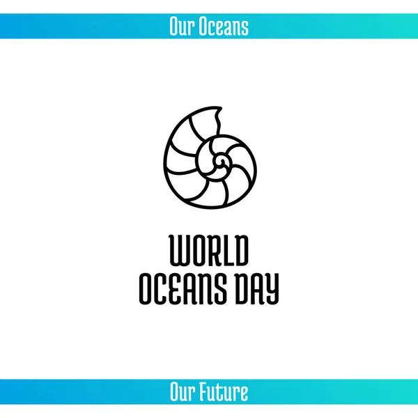 Óceánok világnapja — Stock Vector