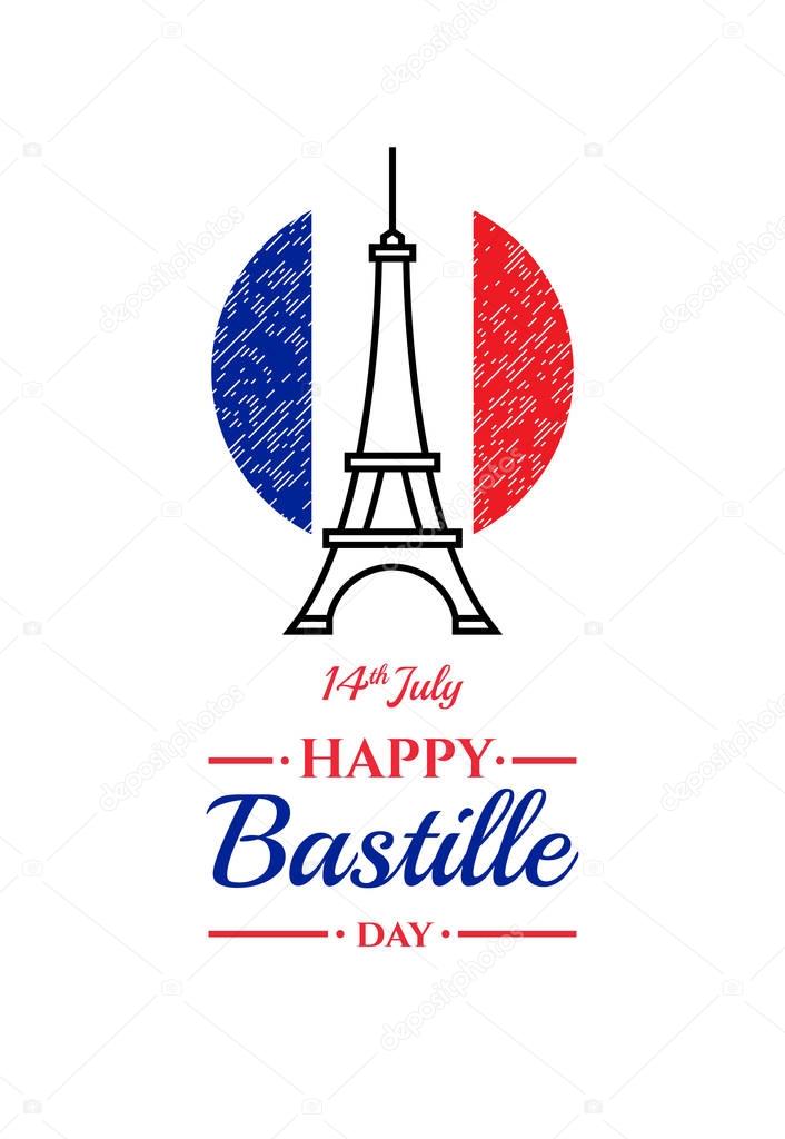Happy Bastille day, 14th July. French holiday
