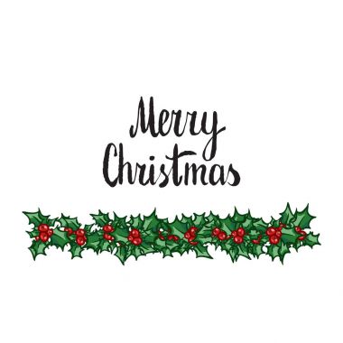 Mutlu Noeller. Elle çizilmiş vektör tasarım öğesi