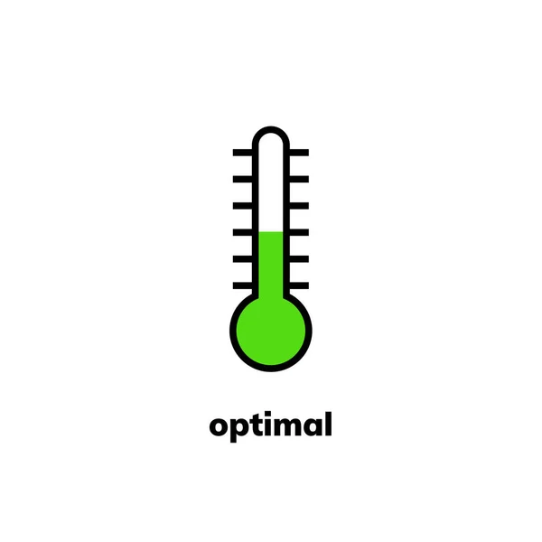 Hőmérséklet ikon, vector ClipArt — Stock Vector