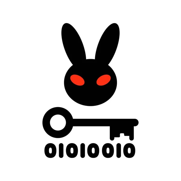 Bad Rabbit ransomware virus — Stock Vector