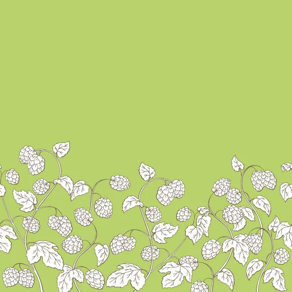Lúpulo planta gráfica dibujo blanco negro vector de ...