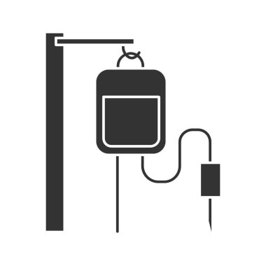 Counter simge bırakın. Siluet simge. Negatif alan. İzole vektör çizim.