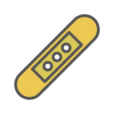 Yama renk simgesi. Beyaz arka plan üzerinde izole vektör çizim.