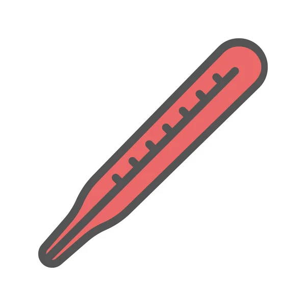 Thermometer-Farbsymbol. isolierte Vektordarstellung auf weißem Hintergrund. — Stockvektor