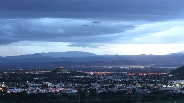 Проміжок часу. Долина місто Queretaro. — стокове відео