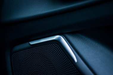 Araba stereo pikap sistem hoparlör closeup