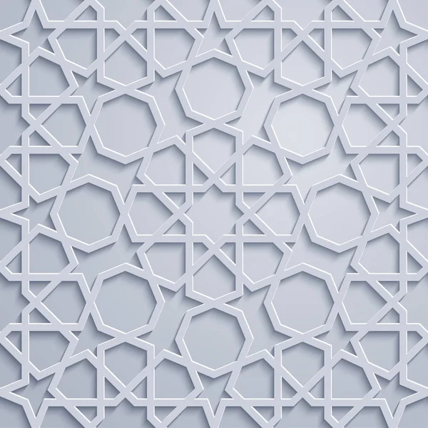 Ornamento Morocco Patrón Geométrico Árabe — Vector de stock