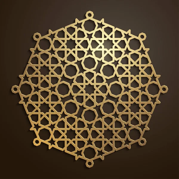 Arapça Geometrik Desen Fas Oranment — Stok Vektör