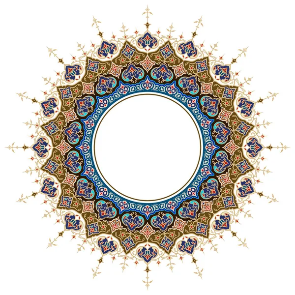 Αραβικά Στολίδι Κλασικό Floral Γύρο Κύκλο Moroccoan Μοτίβο — Διανυσματικό Αρχείο