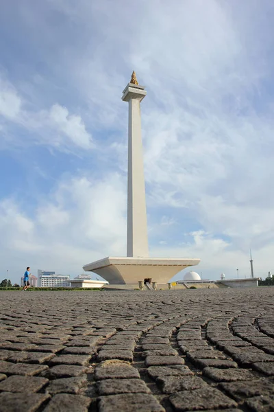 Porträt des Nationaldenkmals, der Ikone Jakartas — Stockfoto
