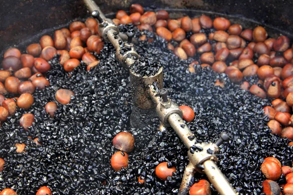 Geleneksel kavurma kestane makine