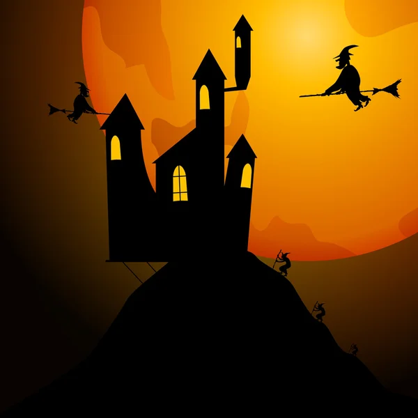 Petrecere de Halloween. Ilustrație vectorială — Vector de stoc