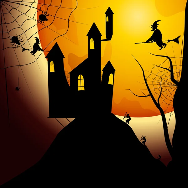 Petrecere de Halloween. Ilustrație vectorială — Vector de stoc