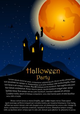 Cadılar Bayramı partisi. vektör illüstrasyonu