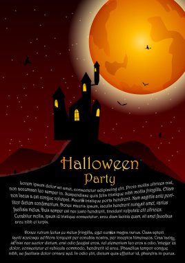 Cadılar Bayramı partisi. vektör illüstrasyonu