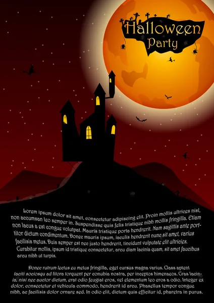 Festa de Halloween. ilustração vetorial — Vetor de Stock