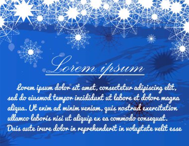 Kartpostal veya Noel ve yeni yıl için davet