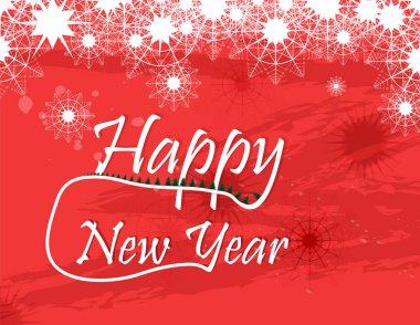 Kartpostal veya Noel ve yeni yıl için davet