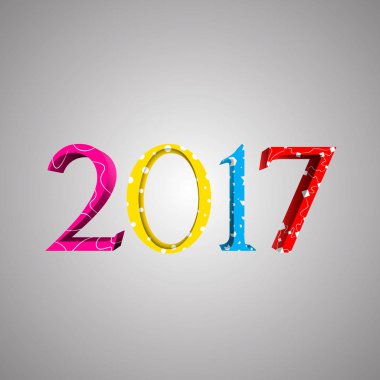 Kartpostal veya Noel ve yeni yıl için davet