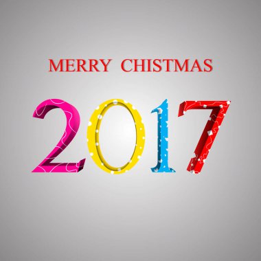 Kartpostal veya Noel ve yeni yıl için davet