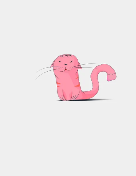 Enamorado el gato . — Vector de stock